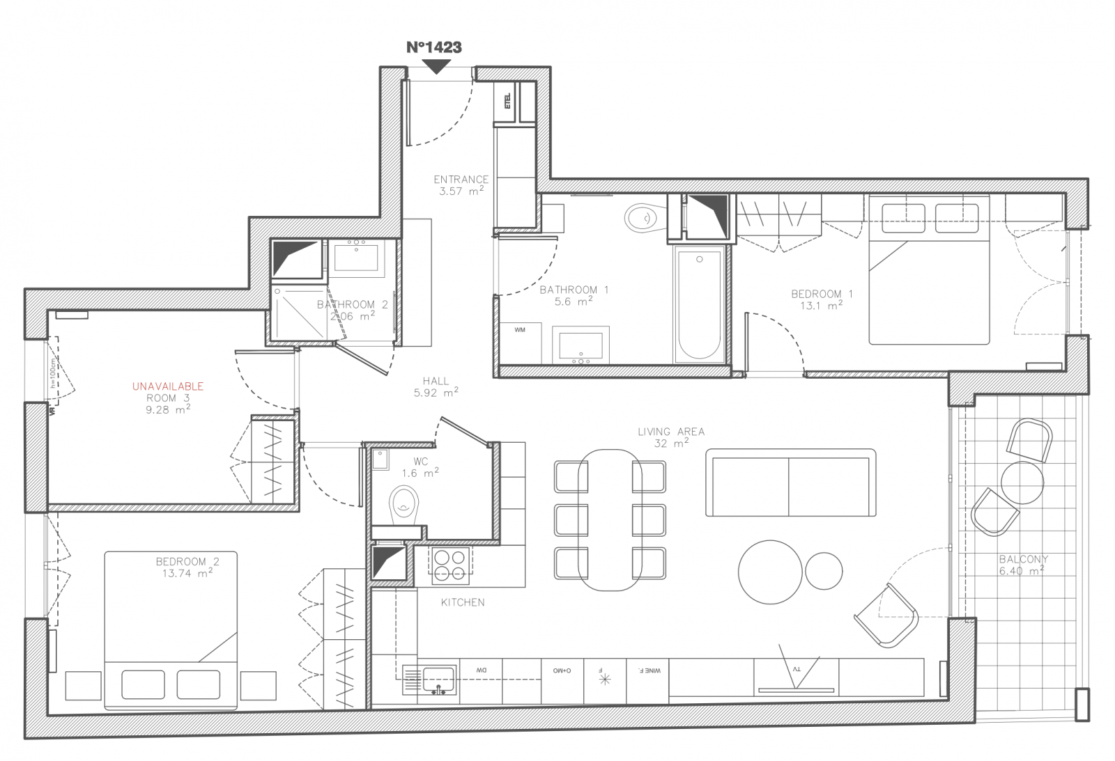 Image_, Appartement, Clichy, ref :661